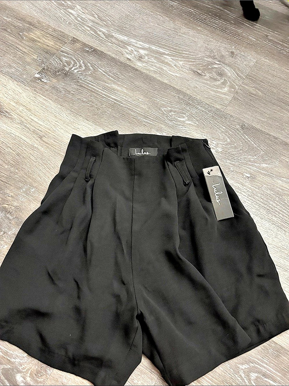 Lulus High Waist Shorts in Black Small NWT